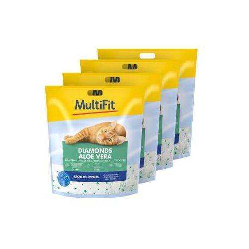 MultiFit Diamonds Aloe Vera Silikatstreu 4x16 l