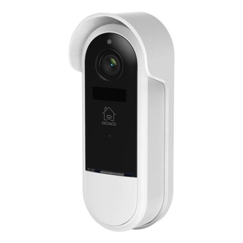 Deltaco SMART HOME WiFi Doorbell camera IP65 weather proof white/silver