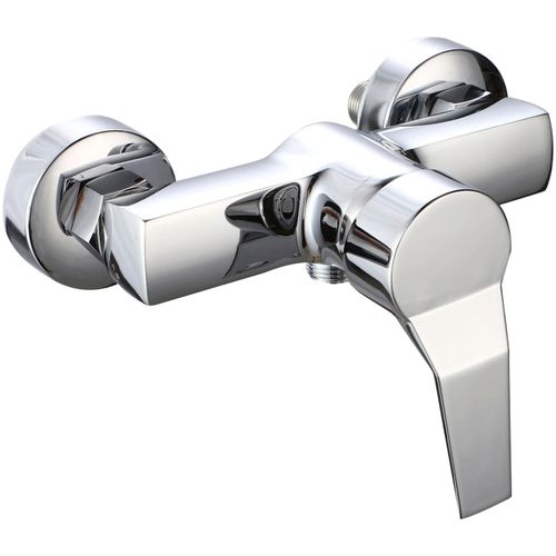 Duscharmatur MARWELL, grau (chrom), B:21cm H:16,5cm, Armaturen, Duscharmatur, zur Wandmontage, Einhebel-Brausemischer für die Dusche, verchromt