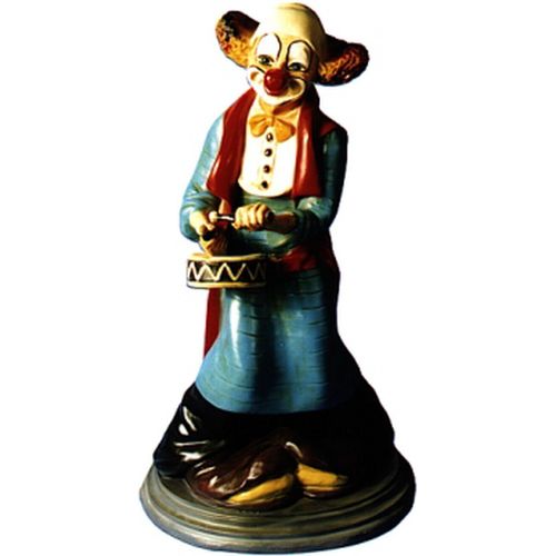 Design Clown Trommler Figur Statue Skulptur Figuren Skulpturen Deko 5012 Comic