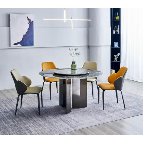 Grauer Rundtisch Esszimmertische Küchentisch Holztische Tisch