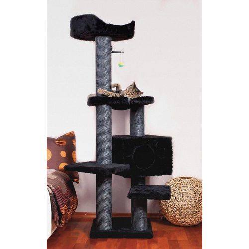 Kratzbaum Black Panther. Top standsicheres Modell in Top stylischen Design. Für die Moderne, Junge Wohnung und den verwöhnten Stubentiger. Germany 633.10