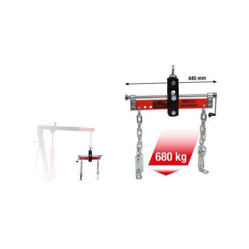 KS TOOLS Lastenpositionier-Vorrichtung, Werkstattkran 160.1291