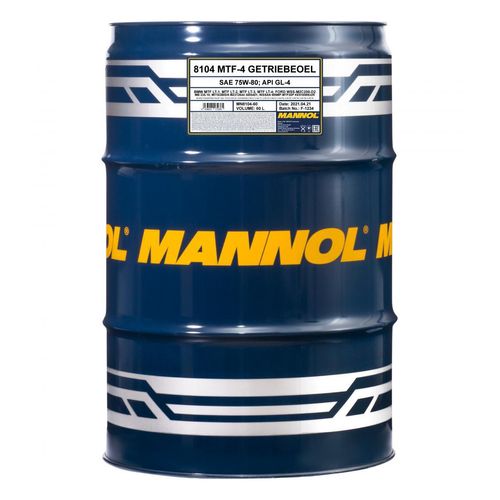 SCT - MANNOL Mannol MTF-4 Getriebeoel 75W-80 GL-4 [60L] MN8104-60 Schaltgetriebeöl,Getriebeöl