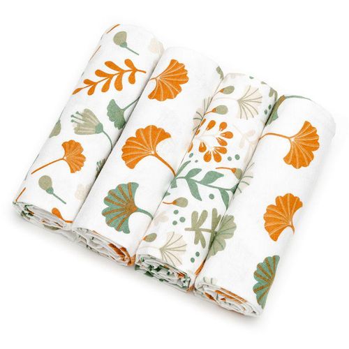 T-TOMI Cloth Diapers Ginkgo Leafs stoffen luiers 76x76 cm 4 st
