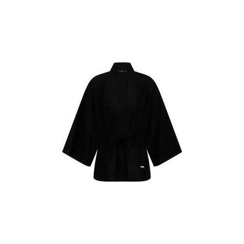 Jacke weitem 3/4-Kimonoarm Emilia Lay schwarz, 50