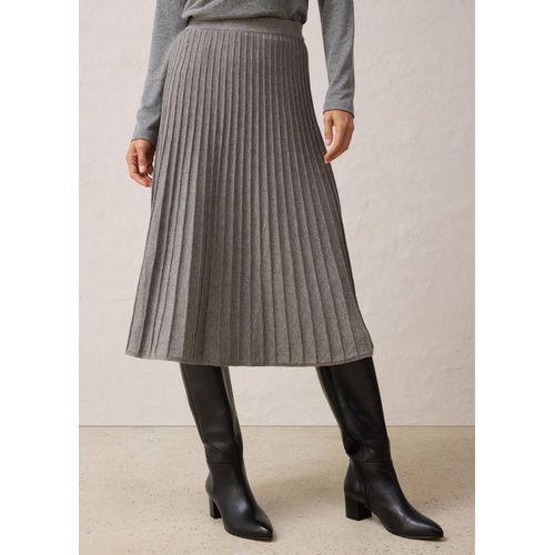 bonprix Strickrock mit Merinowolle, grau, Gr.36/38 (S), weicher Strickrock mit Merinowolle, aus Wolle