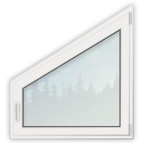 Schrägfenster, Kunststoff, aluplast IDEAL 4000, Sondertyp Spitz, Weiß, 800 x 1000 mm, 2-fach Verglasung, individuell konfigurieren