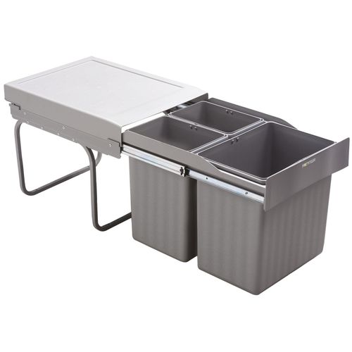 Einbau-Abfalleimer „Rota“ für Schränke ab 40 cm, 2x 7,5 l & 1x 16 l, Küche