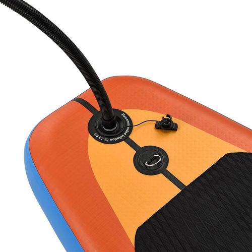 ArtSport Stand Up Paddling Board Set Beach Rocker aufblasbar 320 cm - 150 kg - Fußleine, Pumpe, Paddel, Tasche & Zubehör - SUP Board Standup Paddle