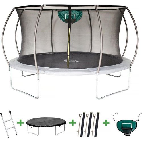 Trampolin mit Innennetz "Jumper" - Ø 4,25 m - Grau