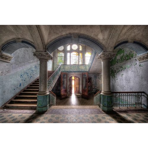 Fototapete PAPERMOON "Lost Space Beelitz", bunt, B:4,5m L:2,8m, Vlies, Tapeten