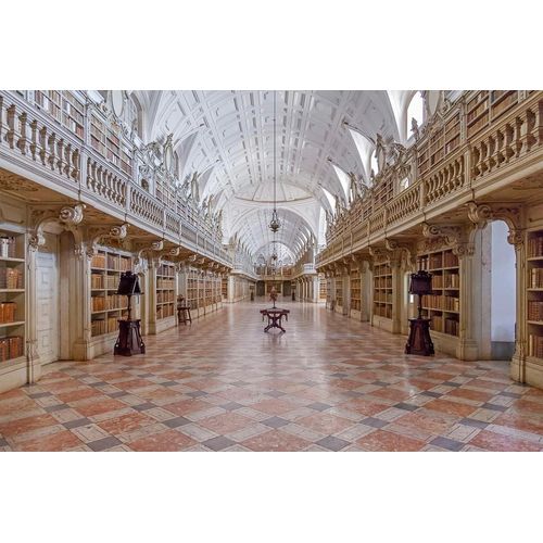 Fototapete PAPERMOON "Bibliothek", bunt, B:5m L:2,8m, Vlies, Tapeten