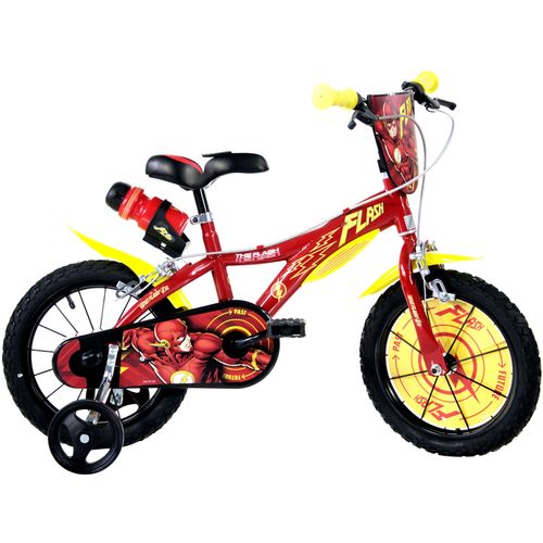 Kinderfahrrad DINO BIKES "Flash 16" Kinderfahrrad 4-7 Jahre" Gr. 30, rot, Fahrräder, Kinder, 16 Zoll (40,64cm) hinten: 14 Zoll (35,56cm)