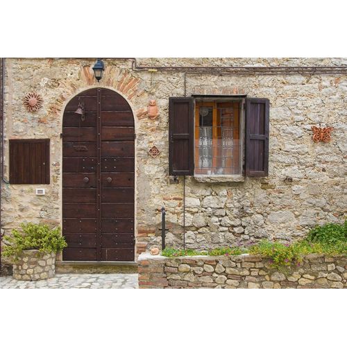 Fototapete PAPERMOON "Steinhaus", bunt, B:4,5m L:2,8m, Vlies, Tapeten