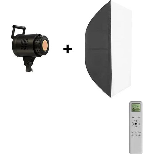 Fotografie COB Video Licht, Bi-Color Fähigkeit, Einstellbare Helligkeit, Mit 60x90 Softbox