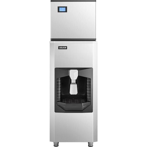 500 Lbs/Day Commercial Ice Maker 180 Lbs Storage Bin Auto Ice Dispensing