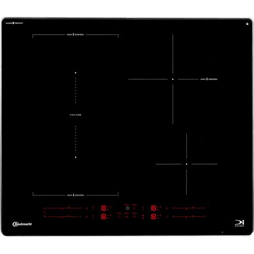 BAUKNECHT Induktions-Kochfeld "BTX6014DCA", schwarz, B:59,8cm H:54cm T:51,8cm, Kochfelder, HeatControl - präzise Steuerung der Kochzone durch Temperatureingabe