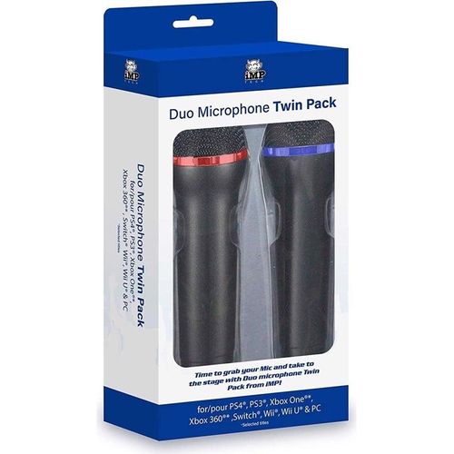 iMP TECH Duo Microphone Twin Pack - Wired Microphone - Sony PlayStation 4