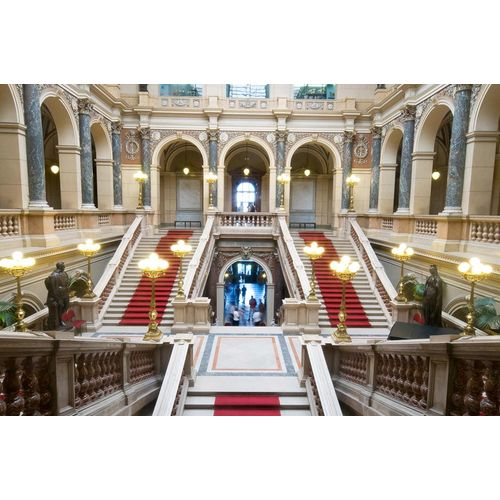 Fototapete PAPERMOON "Nationalmuseum Prag", bunt, B:3,5m L:2,6m, Vlies, Tapeten