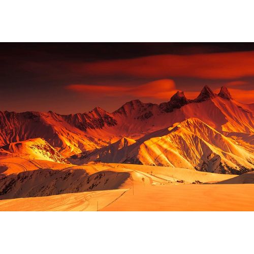 Fototapete PAPERMOON "Landschft", bunt, B:4m L:2,6m, Vlies, Tapeten