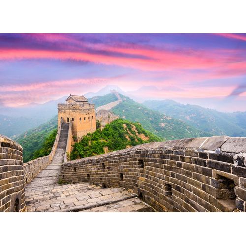 Fototapete PAPERMOON "Great Wall of China", bunt, B:4m L:2,6m, Vlies, Tapeten