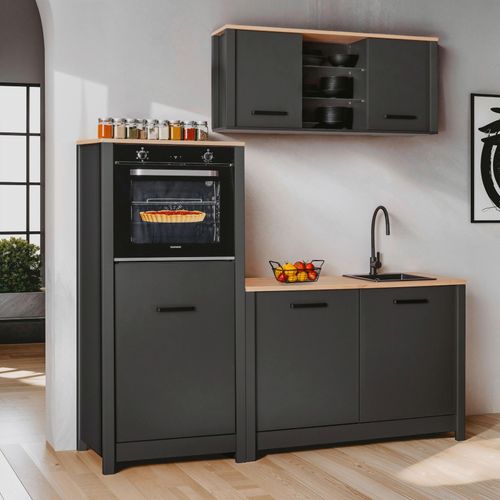 Küchenleerblock Bundle 2 o. Geräte Anthrazit