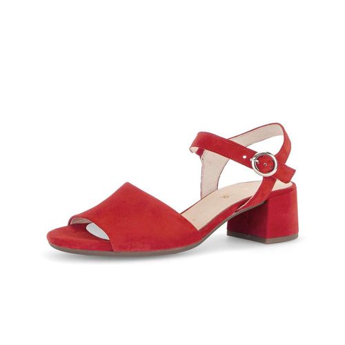 Riemchensandale GABOR "Riemchensandale", Damen, Gr. 35,5, rot, Schuhe Riemchensandale