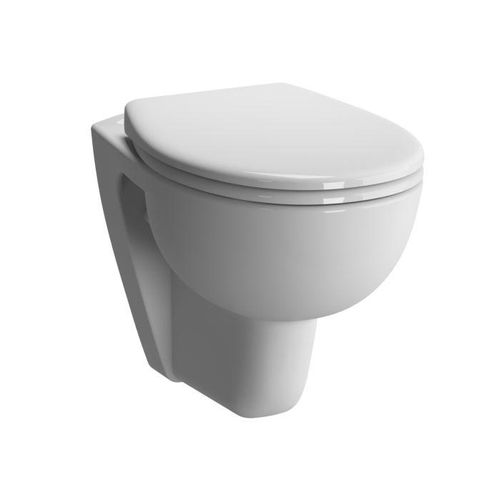 VitrA Conforma Wand-Tiefspül-WC 5812B003-0075 weiß, 35,5x54cm, Rollstuhlgerecht, plus 6cm, Sitzhöhe 48cm