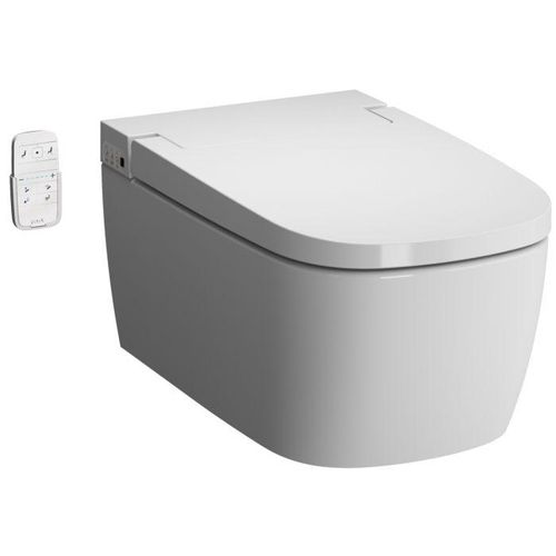 VitrA V-care Basic Wand-Dusch-WC 5674B403-6195 weiß, mit Bidetfunktion