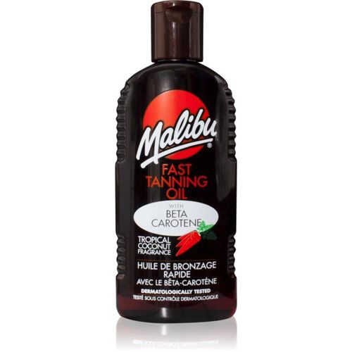Malibu Fast Tanning Oil samenstelling voor versnelling en verlenging van bruining 200 ml