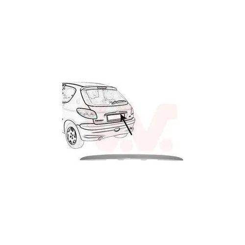 VAN WEZEL Blende, Heckklappe 4028459 Fahrzeugheck für CITROËN/PEUGEOT 8742F6