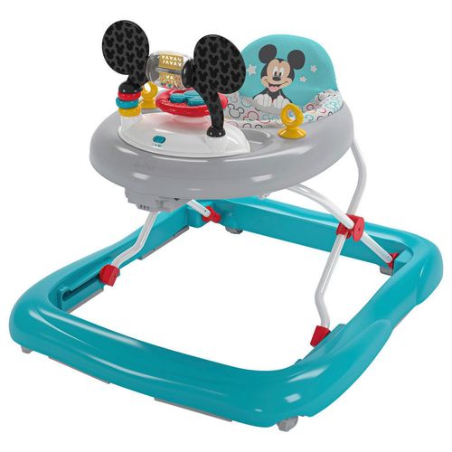 Lauflernwagen , Blau, Mehrfarbig , Metall, Kunststoff, Textil , 63.5x61x68.6 cm , EN 71, EN 1273 , Spieltisch mit Musik, Spieltiere abnehmbar , Spielzeug, Babyspielzeug, Lauflernwagen