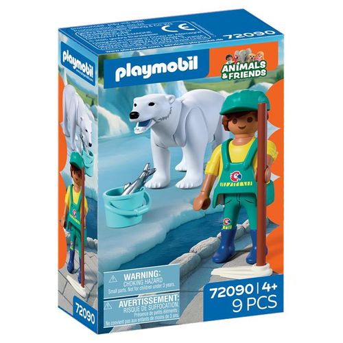 Playmobil Zoo: Eisbär und Tierpfleger