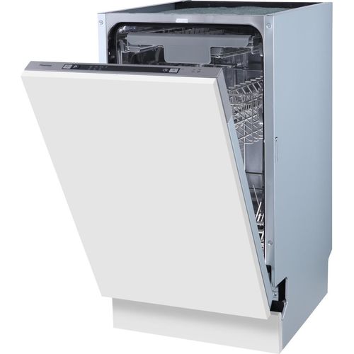 Hisense Hi4 Vollintegrierbarer Geschirrspüler, 45 cm, Voll integriert, Single (45 cm breit), Schwarz, Tasten, 1,5 m, 1,5 m