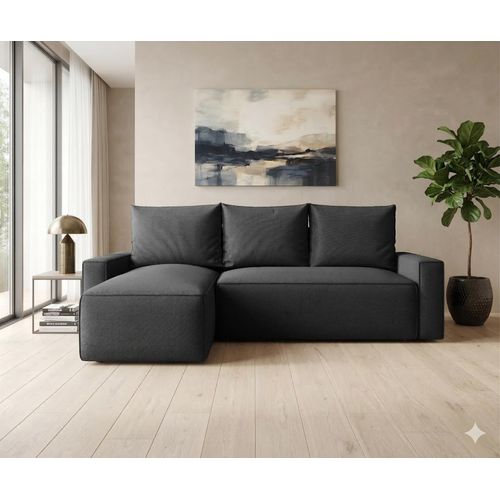 Ecksofa HAVANA Links Graphitfarben