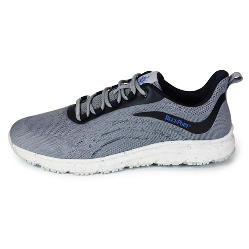 BluePort Grip XG Grau – Rutschfester Bootsschuh für Segler, 38