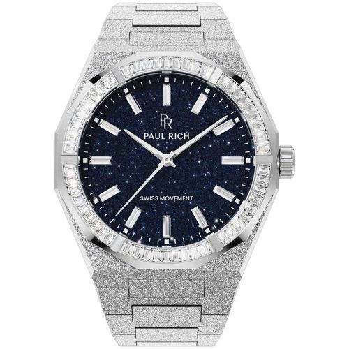 Paul Rich PR-46706 Herrenuhr Moissanite Frosted Star Dust II Silver 43mm 5ATM