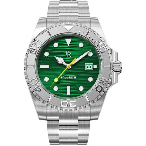 Paul Rich PR-46707 Herrenuhr Crystal Bay Emerald Isle Silver Green 40mm 5ATM