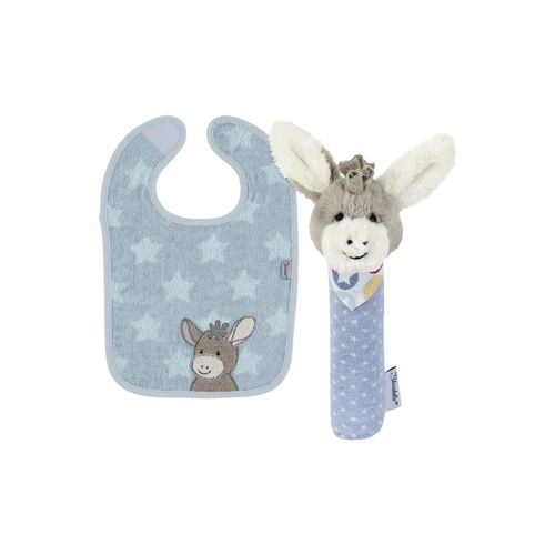 Schnuffeltuch STERNTALER "Geschenk-Set ESEL Emmi", Kinder, bunt (original), Obermaterial: 100% Baumwolle CO., Schnuffeltücher Schnuffeltuch