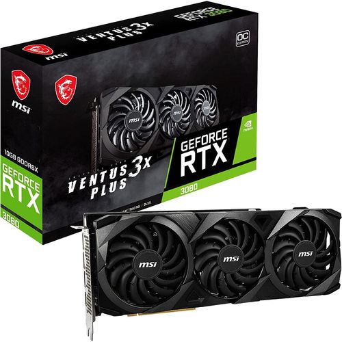 MSI VENTUS GeForce RTX 3080 3X Plus 10G OC LHR NVIDIA 10 GB GDDR6X