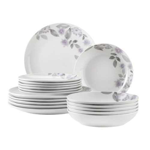 Tafelservice MÄSER "Sono", weiß, 18, Geschirr-Sets, Tafelservice