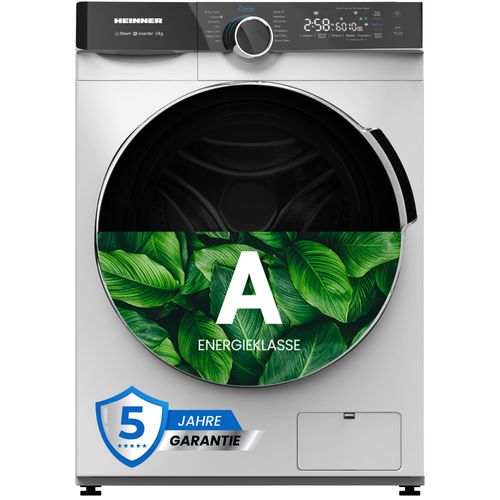 Heinner HWM-M1214IVKA Waschmaschine 12 kg, 1400 U/min, Inverter, , Dampfprogramm, Weiß