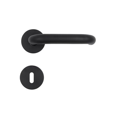 Home>it Door Handle With U-handle 19 mm Matt Black