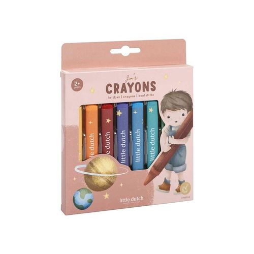 Little Dutch Wax Crayons Jim - 8 pcs.