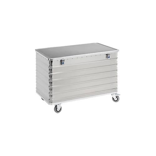 Transportwagen aus Aluminium, mit Scharnierdeckel, 560 l