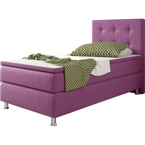 Inter Handels Boxspringbett Köln, 90x200, Pink