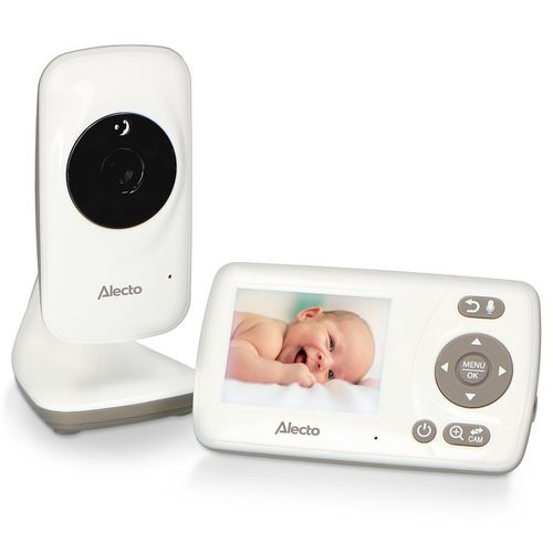 Alecto DVM71 - Babyphone mit Kamera und 2,4-Zoll-Farbbildschirm - Weiß