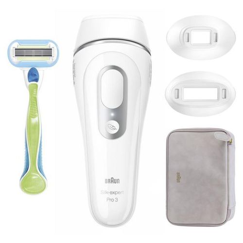 Braun Silk-expert Pro 3 PL3132, Wei, Lichtimpulstechnologie (IPL), 7 min, Akku, Box