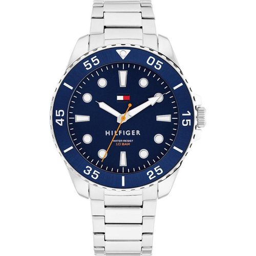 Tommy Hilfiger Armbanduhr Ozeanisch 1792202 aus Edelstahl, Blau, 10 ATM Wasserdichtigkeit